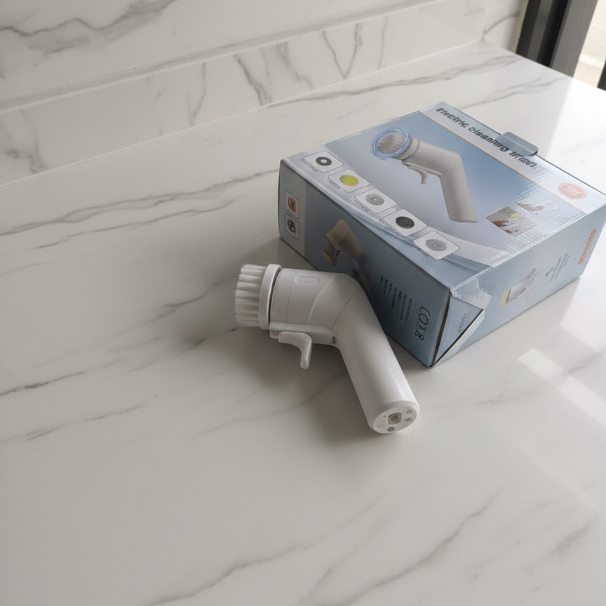 Electric Handheld Spin Scrubber – Cordless Cleaning Brush for Bathroom & Kitchen