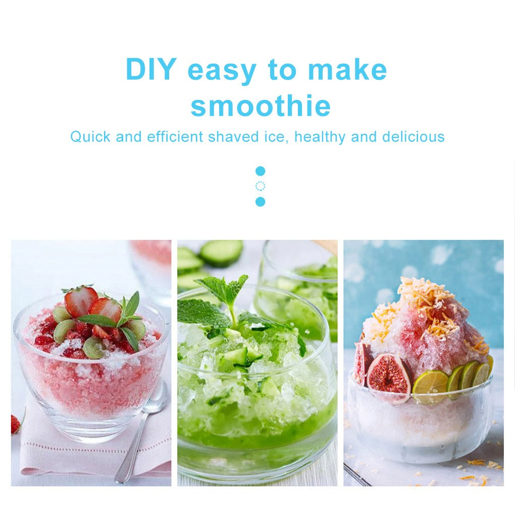 Manual Hand-Crank Ice Crusher Machine – Portable Ice Shaver & Gola Ganda Maker for Slushes, Smoothies & Drinks