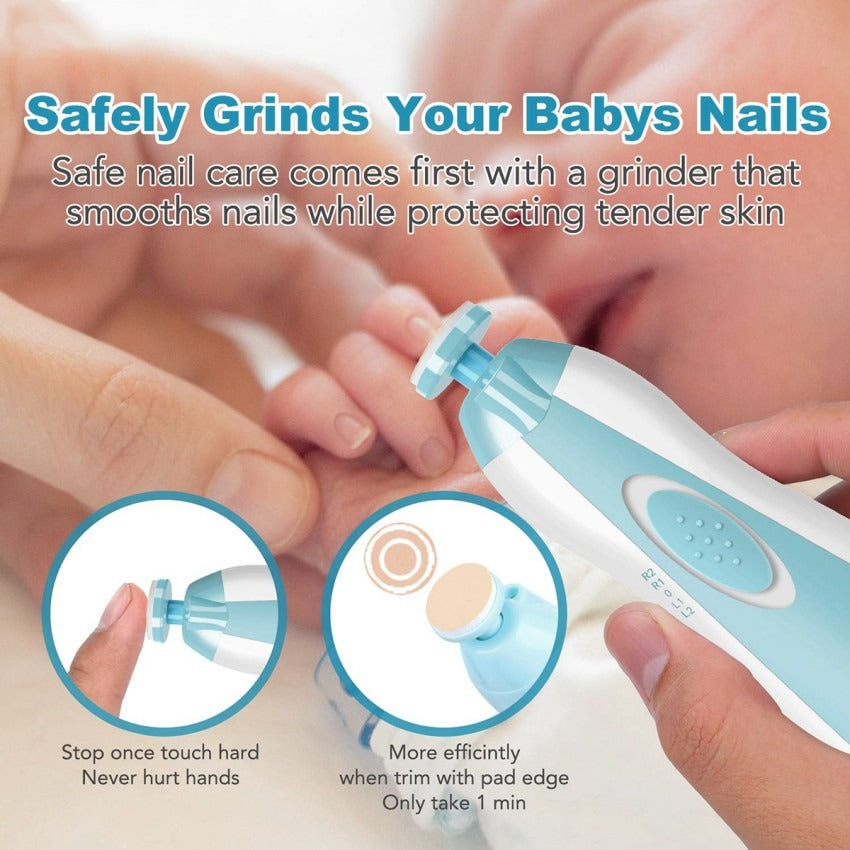 6-in-1 Premium Baby Electric Nail Trimmer Kit – Safe & Painless Nail Clipper