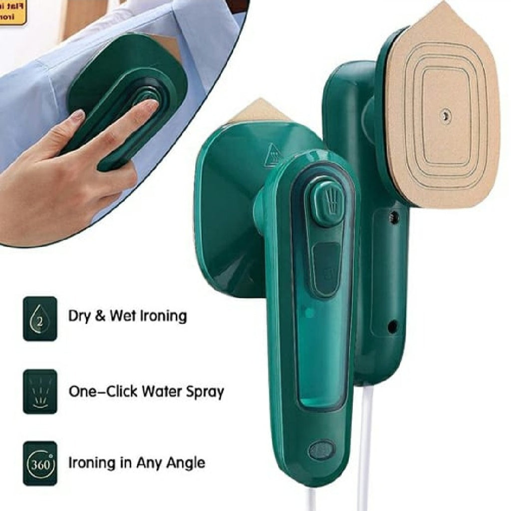 Portable Mini Handheld Garment Steamer – 2-in-1 Dry & Wet Electric Iron for Travel & Home