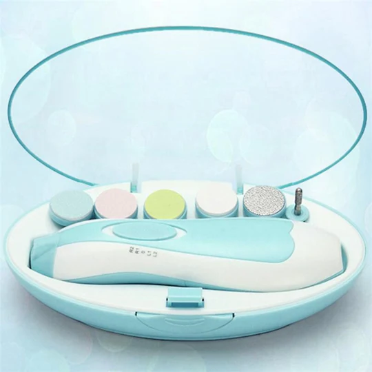 6-in-1 Premium Baby Electric Nail Trimmer Kit – Safe & Painless Nail Clipper