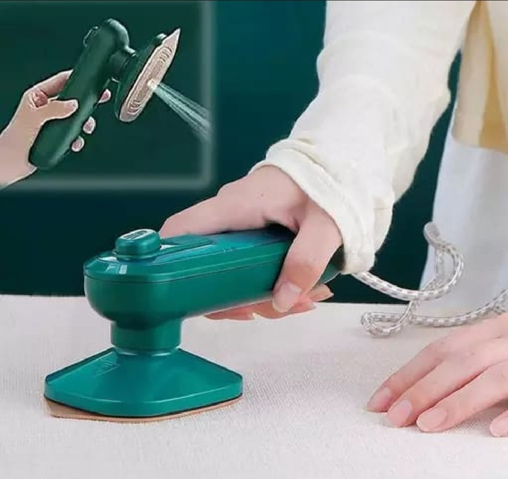 Portable Mini Handheld Garment Steamer – 2-in-1 Dry & Wet Electric Iron for Travel & Home