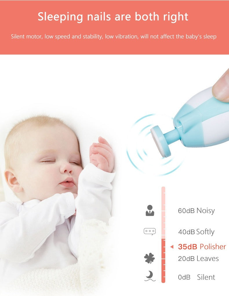 6-in-1 Premium Baby Electric Nail Trimmer Kit – Safe & Painless Nail Clipper
